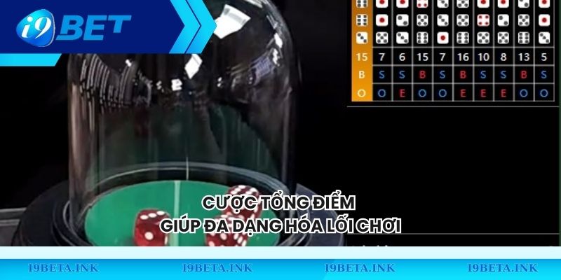 Cược tổng điểm giúp đa dạng hóa lối chơi